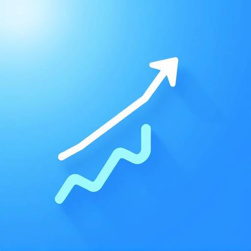 Digital Marketing Icon - A chart with an arrow pointing upwards