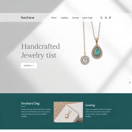 Portfolio item: E-commerce website for a handcrafted jewelry brand.