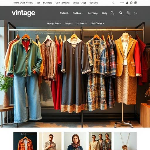 Redesign of the online store for 'Vintage Finds', a boutique specializing in curated vintage clothing, highlighting unique product presentation and enhanced navigation.
