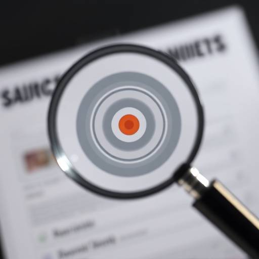 SEO Icon - Magnifying glass focusing on a target